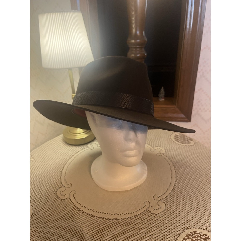 Stetson 6X Promo Gun Club‎ With Hat Box/ Dark Brown- Size 7 3/8